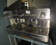 1 x IBERITAL Ib7 Twin Group Stainless Coffee Machine In Working Order - Ref: PA075/100 - CL977 -