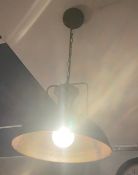 3 x Metal Industrial-Style Pendant Lights - Ref: PA052/51 - CL977 - Location: Maidenhead