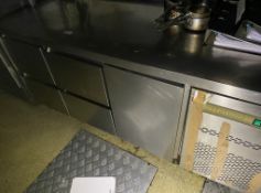 1 x STERLING Pro Multi Compartment Under Counter Fridge With One Door And Four Drawers With Heated