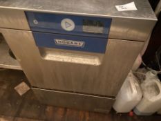 1 x HOBART Undercounter Glasswasher In Full Working Order - (HxWxD) 700 X 460 X 600mm - Ref: PA018/