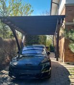 1 x Heavy Duty Solid Timber 1-Car Pagoda-style Carport / Bike Shelter - Location: Rugby