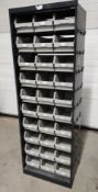 1 x Parts Cabinet With 30 Polypropylene Parts Bins - Ref: HCU280 - CL999 - Location: Altrincham
