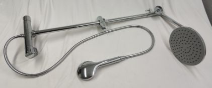 1 x Modern Luxury Exposed Shower Fixture With Rainfall head and Handshower - Ref: HCU265 - CL941 -