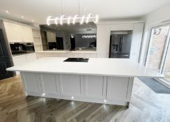 1 x Premium Fitted Shaker-style Kitchen with Integrated Appliances and Central Island - CL984