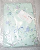 1 x  Pratesi 'Vivaio' Luxury 100% Egyptian Cotton Square Scalloped Floral Pillowcase Sham