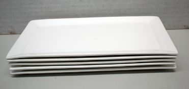 5 x MAxWELL & WILLIAMS Large White Platters - 2(H)x45(W)x28(D) cms