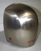 1 x World Dryer Airforce Hand Dryer - Silver Finish