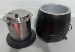 1 x BUFFALO L715 10 Ltr Black Soup Kettle