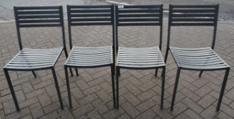 4 x Commercial Outdoor Chairs In Grey