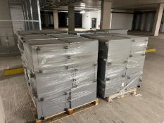 104x Three Drawer Grey Metal Office Drawer Pedestals - Ready to Collect - Short Notice Sale