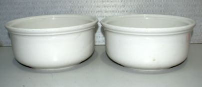 2 x STEELITE Large Ceramic Bowls - 24cms (Dia) x 11cms (H)
