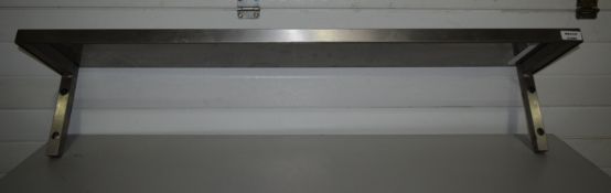 1 x Stainless Steel Catering Shelf With Brackets