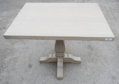 1 x Sturdy Rectangular Restaurant Dining Table - Recently Removed from a Tuscan-Themed Restaurant