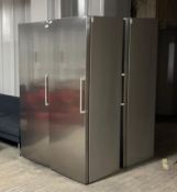 3 x Siemens Upright Fridges in Silver - Good Clean Condition from an Office Environment