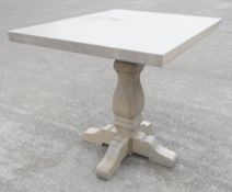 1 x Sturdy Rectangular Restaurant Dining Table - Recently Removed from a Tuscan-Themed Restaurant