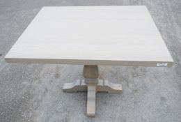 1 x Sturdy Rectangular Restaurant Dining Table - Recently Removed from a Tuscan-Themed Restaurant