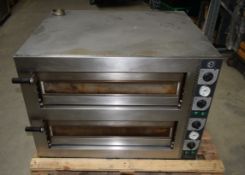 1 x CUPPONE Tz435/2M Tiziano Series Double Deck Pizza Oven