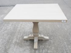 1 x Sturdy Rectangular Restaurant Dining Table - Recently Removed from a Tuscan-Themed Restaurant