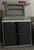 4 x Office Storage Cabinets with Tambour Sliding Doors