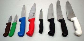 8 x Chefs Kitchen Knives