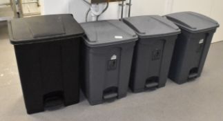 4 x Large Pedal Bins for Commercial Kitchens