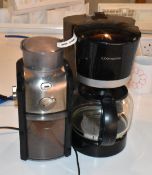 1 x Krups Coffee Grinder and Cookworks Coffee Maker