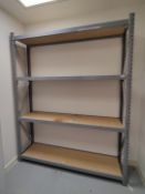 1 x Boltless Grey Shelving Rack - Dimensions: H245 x W195 x D46 cms
