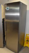 1 x Siemens KSVV30A Upright Single Door Refrigerator with a Stainless Steel Finish