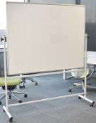 1 x Large Freestanding Whiteboard on Castors