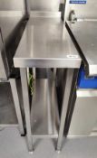 1 x Stainless Steel 30cm Fill In Prep Table - Dimensions: H90 x D80 x W30 cms