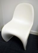 1 x Genuine VITRA VernerPanton Chair - White Polypropylene Finish - Genuine Chairs with Vitra Verner