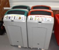 4 x Recycling Waste Bins - Manufactured by Glasdon - RRP £900