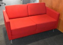 1 x Orangebox Contemporary Red Sofa
