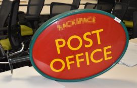 1 x Wall Mounted Illuminated Post Office Signage - Dimensions: 54 x 72 cms (Without Bracket)