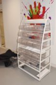 1 x Pick and Mix Sweets Unit on Castors with Scoops, Spare Containers and Dust Cover