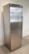 1 x Siemens KS38RX96GB Upright Single Door Refrigerator with a Stainless Steel Finish