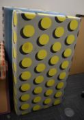 5 x Cushioned Shaped Seat Covers Upholstered in a Variety of Fabrics - Dimensions: H20 x W120 x D66