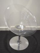 1 x Kartell Stark Clear Acrylic Chairs - Made in Italy