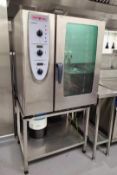 1 x RATIONAL Combi Oven 10 Grid - Model: CM 101 - Electric Three Phase - Includes Stand - Dimensions
