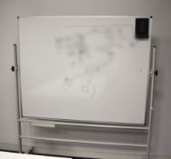 1 x Freestanding Whiteboard on Castors