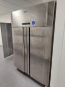 1 x Gram Upright Double Door Refrigerator - Dimensions: H201 x W140 x D86 cms