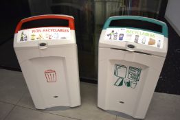 2 x Recycling Waste Bins - Manufactured by Glasdon - RRP £450
