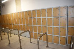 23 x Premium Upright Staff Lockers for Upto 60 x Staff Members - Features Include Grey Steel Cabinet