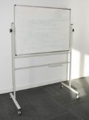 1 x Large Freestanding Whiteboard on Castors