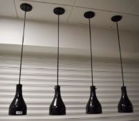 4 x Hatco Commercial Kitchen Suspended Food Warming Lamps - Type DL-500-CL