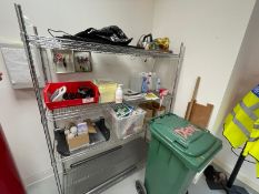 1 x Chrome Wire Shelving Rack for Commercial Kitchens