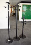 3 x Freestanding Coat Racks in Black