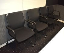 4 x Orangebox Office Chairs on Castors