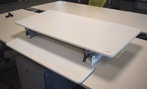 1 x Yo YoDesk Standing Desk Converter Workstation For Dual Monitors