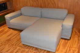 1 x VITRA Modular Sofa Featuring a Chaise Longue - Dimensions: H40/65 x W230 x D100/170 cms